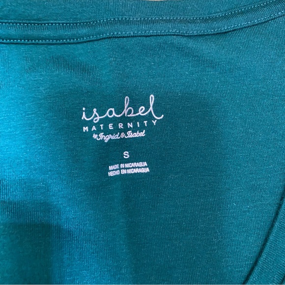 Isabel Maternity Short Sleeve Crew Neck Maternity T-Shirt Bundle Size S, Shirred - Picture 6 of 7